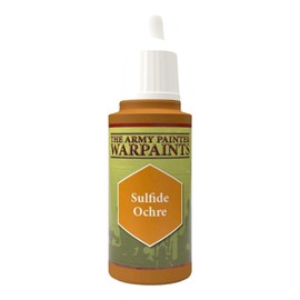 The Army Painter Sulfide Ochre Warpaint - Acrylic Non-Toxic Heavily Pigmented Water Based Paint for Tabletop Roleplaying, Boardgames, and Wargames Miniature Model Painting