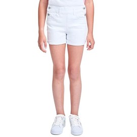 YMI Jeans Girls Bib Cuffed Shortalls, K White Rips, S