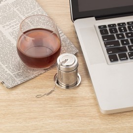 TEEMADE 2Pack Tea Infuser,Cooking Infuser with Extra Fine Mesh Tea Ball Strainers Threaded Connection 18/8 Stainless Steel with Extended Chain Hook to Brew Loose Leaf Tea,Spices & Seasonings