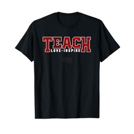 Cabot Panthers Logo Teach Love Inspire Slogan HS T-Shirt