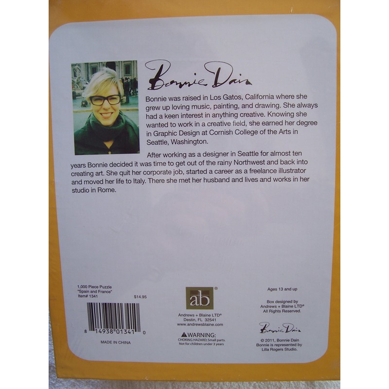 Bonnie Dain Spain and France 1000 PC Puzzle