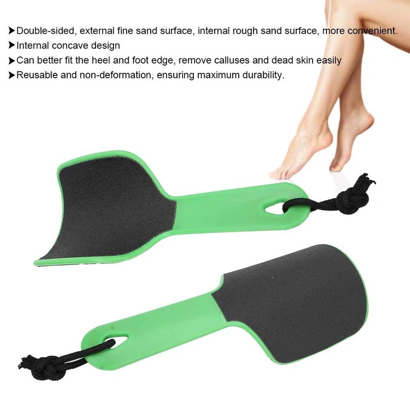 Foot Files, Double-Sided Curved File - Removes Callus, Dead Skin