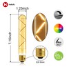 helloify T10 Dimmable Vintage LED Edison Tubular Bulb, 40W Equivalent,