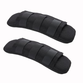 PQEUGOA 2 Pack Shoulder Strap Pads for Backpack & Tactical Vest - Width Up to 3.1" -Black