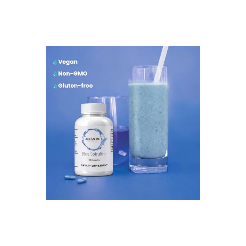 Suplemento prebiótico de extracto de espirulina azul puro antioxidante, antiinfamatorio