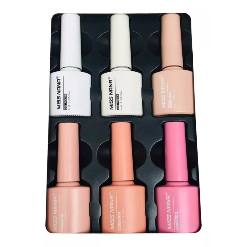 Miss Nana Set Esmaltes Happy Nail Caja Con 6 Tonos