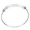 10Pcs Stainless Steel Bangle 1.6mm Adjustable Expandable Coil Bracelet DIY