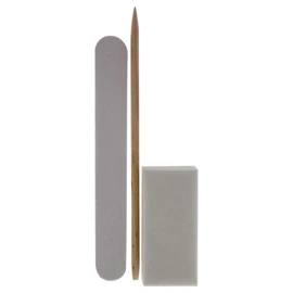 Cuccio - Manicure Client Guard Disposable Pro Pack - for Women - Birchwood Stick, Nail File, Nail Buffer - 3 Pc, Multi