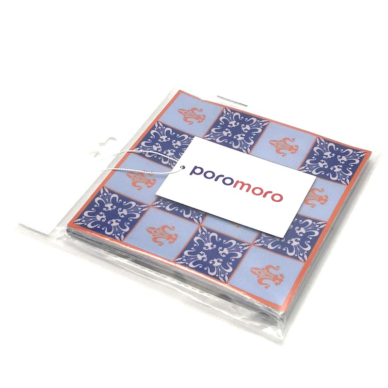 Poromoro Spanish Portuguese Azulejo Style Backsplash Peel and Stick Tile