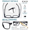 OCCI CHIARI Fashion Men's Glasses Durable & Stylish Black Clear