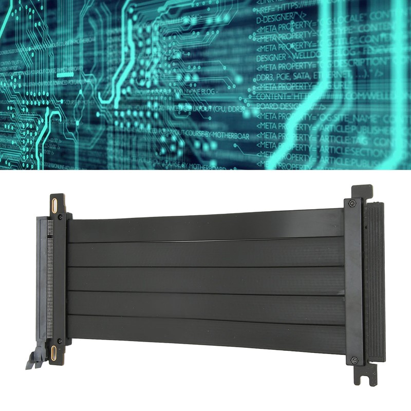 PCIE 4.0 X16 Extender Right Angle 128Gbps Anti Interference Plug