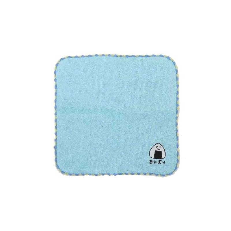 Oekaki-san (Mini Towel) One Point Embroidery Handkerchief Towel / Rice