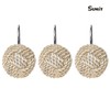 Sunlit Boho Knots Shower Curtain Hooks, Home Decorative Shower Curtain