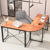 VECELO 59" L Shaped Computer Desk, Corner Computer Desk, Sturdy
