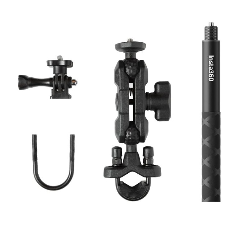 Insta360 Motorcycle U-Bolt Mount and Invisible Selfie Stick for One