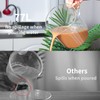 77L Glass Measuring Cup, [Insulated handle, V-Shaped Spout], High Borosilicate