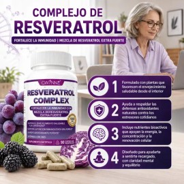 Gwynne Resveratrol Supplement 1800 Mg Complejo Antioxidante 90 Cápsulas,píldoras De Resveratrol Para Envejecimiento Saludable,apoyo A La Salud General,sistema Inmunológico,función Cerebral