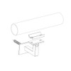 Inline Design - Stainless Steel Handrail Bracket Square for Flat/Curved