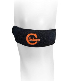 Solace Care Patella Tendon Knee Strap | IT Band Support | Adjustable Compression Jumper Runner Knee Band Brace Wrap | For Sports Osgood Schlatter Tendonitis Sprain Injury