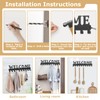 Minicoco Key Holder for Wall Metal Welcome Key Hooks Holder