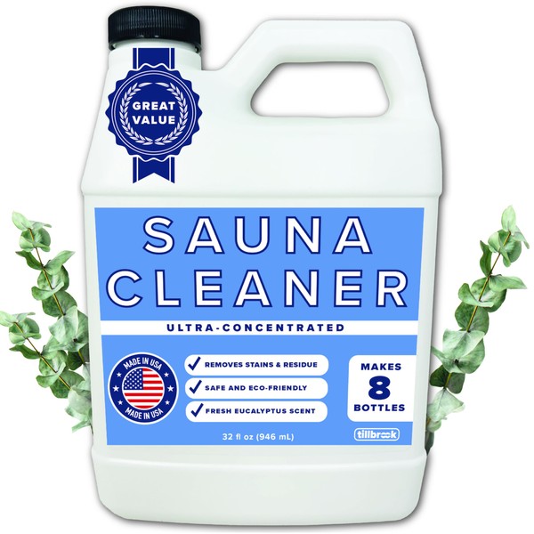 Tillbrook Sauna Cleaner - Makes 4 Gallons Concentrated Sauna Wood