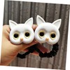 Baluue 6pcs Cute Cat Hair Ties for Girls Elastic Ponytail