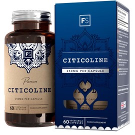 FS Citicoline | 60 Capsules Choline High Dose - 250mg Citicoline Per Serving | Choline Extract CDP Choline | GMO, Gluten, Milk and Allergen-free | Made in the UK