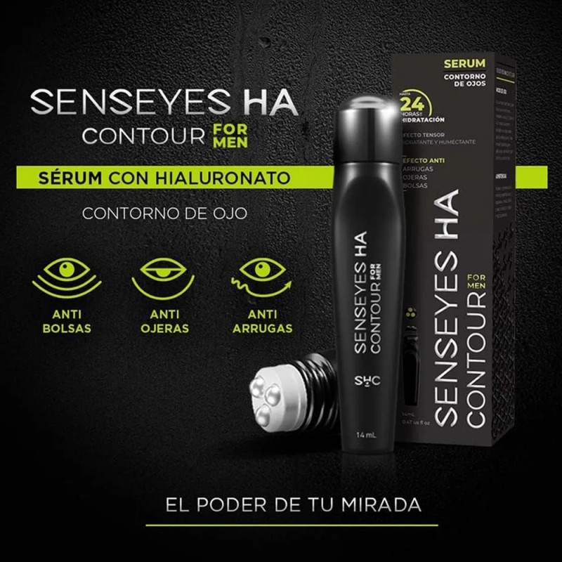 Roll On Contorno Ojos Hombres Anti Bolsas Ojeras Arrugas Mixta