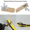 TorSor 3 Pack Jack Ratchet Wrench Conversion Head Labor-Saving Handle