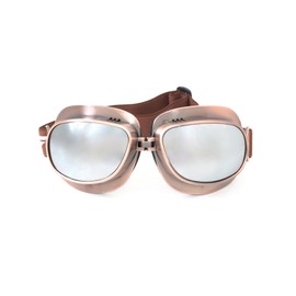 CRG Vintage Aviator Motorcycle Goggles Retro Pilot Riding Goggles for Cruiser Scooter Helmet Anti-Fog UV Protection Goggles