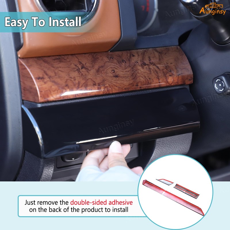 Aunginsy Central Control Dashboard Panel Strips Trim Compatible with Toyota