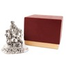Lavanaya Silver Aluminium Lord Ganesha Idol, 9 X9 X9 cm,