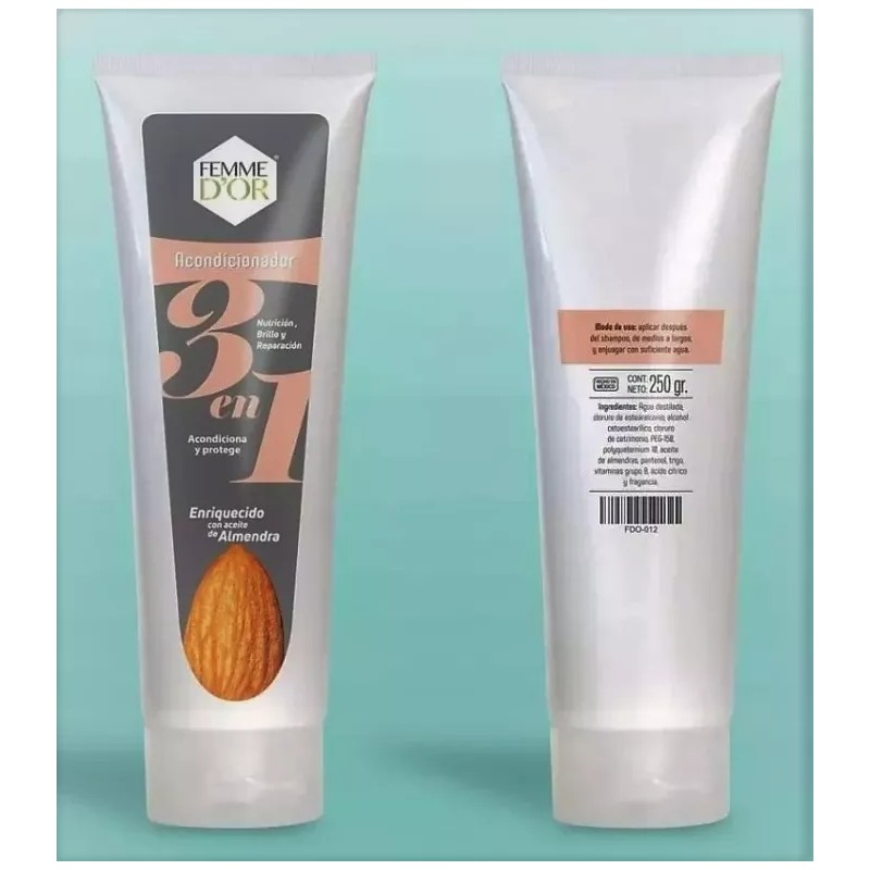 Femme D´or Acondicionador Femme D'or 250gr Caja X12 Pzs