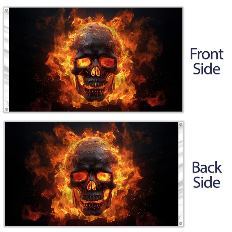 Pirate Flag 90 x 150 cm with Eyelets - Large