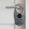 Signs ByLITA Do Not Enter Door Hanger - Black, 4"