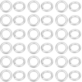 Beebeecraft 1 Box 50Pcs 925 Sterling Silver Open Jump Rings 4mm Round Ring Circle Connector 21 Gauge for DIY Jewellery Making Choker Necklaces Bracelet Clasp Repair