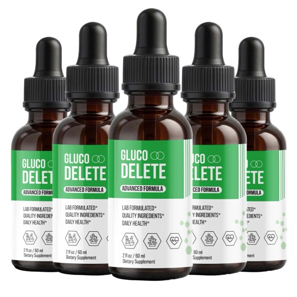 Unbranded (5 Pack) Gluco Delete Drops, GlucoDelete Premium Liquid Drop