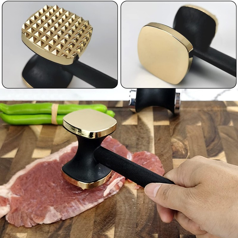 Kitchen Meat Tenderizer,Heavy Duty Manual Hammer Mallet Tool,Meat Hammer Used