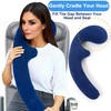 Inflatable Neck Pillow for Traveling on Plane, Inflatable Travel Pillow,