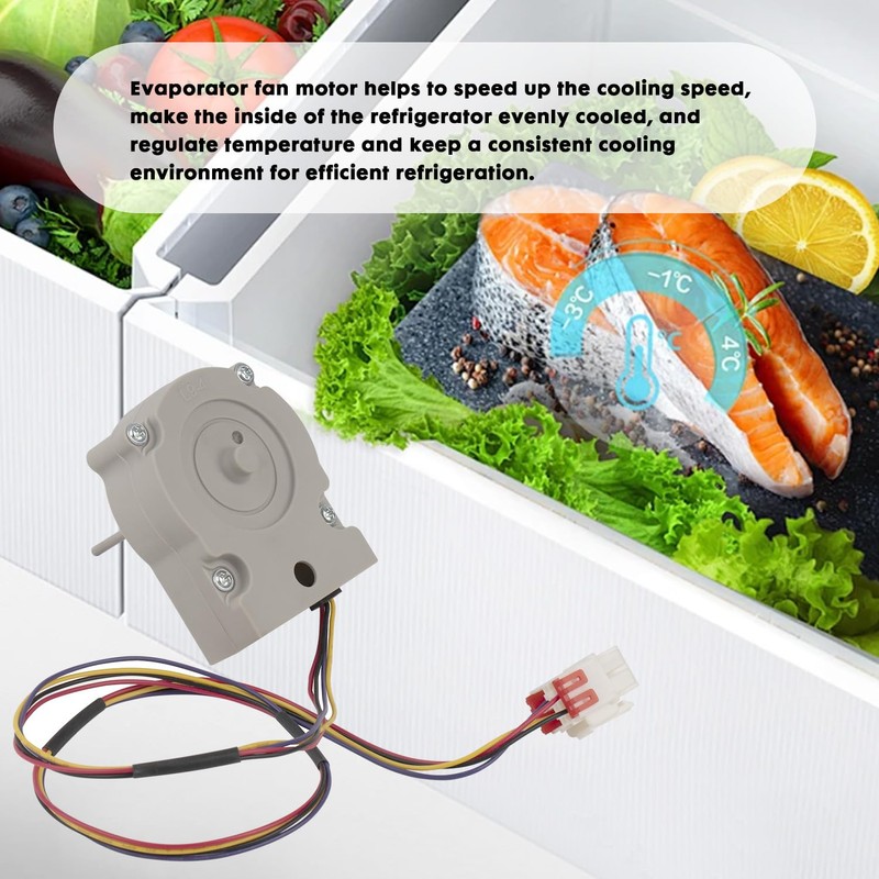 EAU63923603 EAU65058305 Refrigerator Evaporator Fan Motor Compatible with LG Kenmore