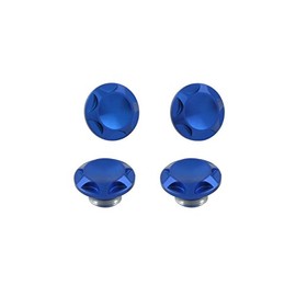 POSH 001822-01 Motorcycle Goods Cap Bolt Cover for NASA Type M6 Blue General Purpose