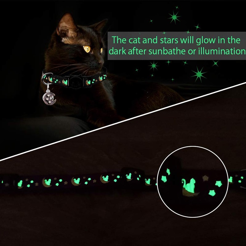 2Pcs Breakaway Cats Collars Cat Collars for Boy & Girl