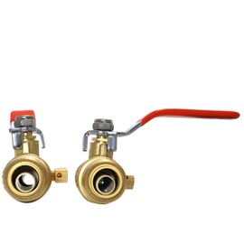 1 Pcs XFITTING Push Fit 1/2 Inch x 1/2 Inch Push Fit Ball Valve with Drain, 28-2-6=1XX