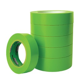 LAUCO DINOGREN High Performance Masking Tape for Car Paint, Heat & Water Resistant, Multi-Purpose Green (1.5 in x 60 yd (6 Rolls))
