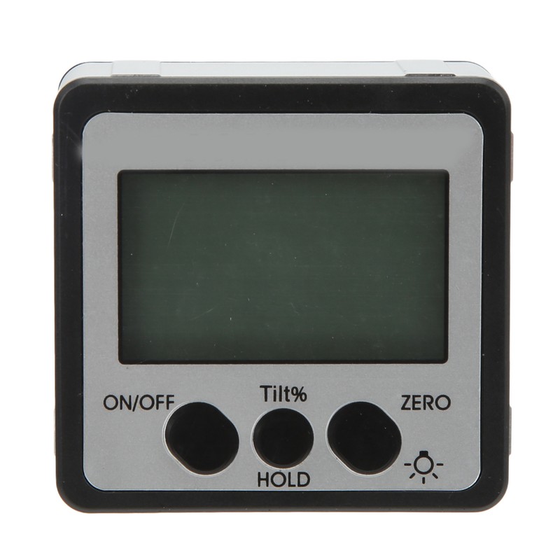 Digital Inclinometer with Backlight Magnetic 4x90° Electronic Protractor IP54 Waterproof