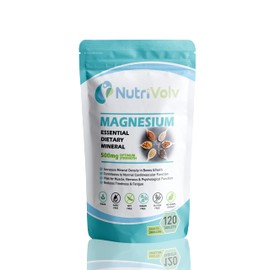 Magnesium 500mg Muscle Function Reduce Tiredness & Fatigue | Bones & Teeth Health | 120 Tablets