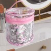 Fashionable Toiletry Bag, Transparent, Flowers Brucken Cosmetic Bag, Transparent, Waterproof