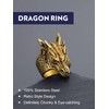 Bandmax Dragon Ring Men's Stainless Steel Rings Dragon Band Ring
