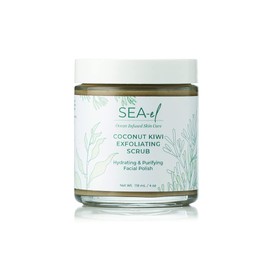 Sea El Coconut Kiwi Exfoliating Scrub | Hydrating & Purifying Facial Polish | 4 Ounce