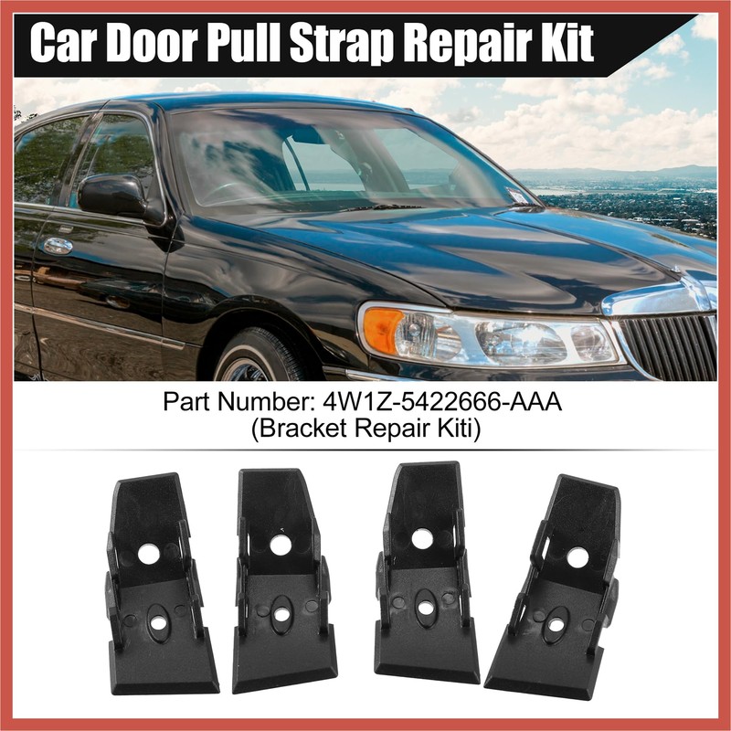 ACROPIX 4 Pcs Car Door Pull Strap End Cap Repair